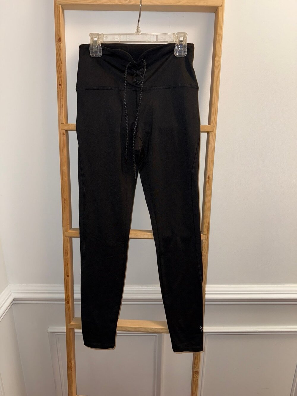 Victorias Secret PINK Fleece Cozy Tie Up Leggings